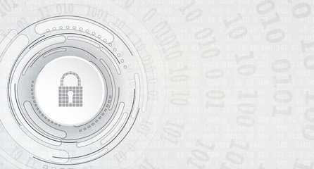 Technology security concept. Modern safety digital background