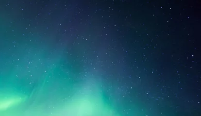 Fotobehang Noorderlicht Aurora borealis-display, noorderlicht in IJsland