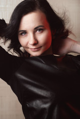 Fototapeta premium Sexy model girl, happy woman, Perfect makeup