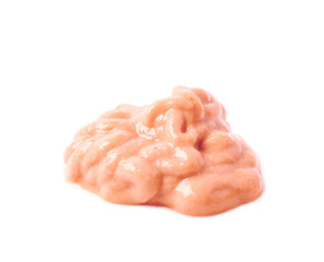 Splash of a burger souce isolated