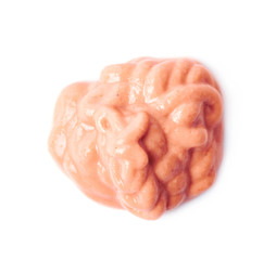 Splash of a burger souce isolated