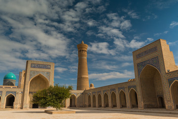 The large courtyard of Kalyan Mosque in Bukhara, Uzbekistan