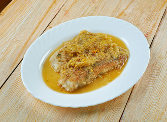 Monkfish in Orange Sauce
