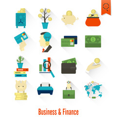 Business and Finance Icon Set