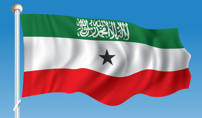 Naklejka premium Flag of Somaliland