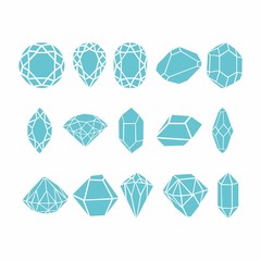 Diamonds. Vector collection for your design