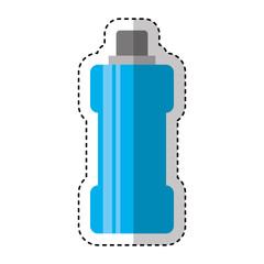 bottle water gym isolated icon vector illustration design