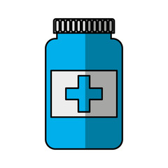 Obraz premium bottle drug isolated icon vector illustration design