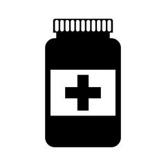 bottle drug isolated icon vector illustration design