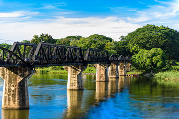 Fototapeta premium Kanchanaburi (Thailand), The Bridge on the River Kwai