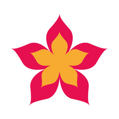 cute flower nature icon vector illustration design