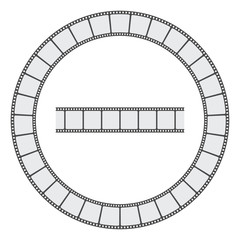 camera filmstrip frame vector illustratipn