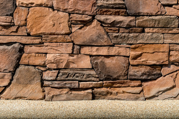 Brown Stone wall