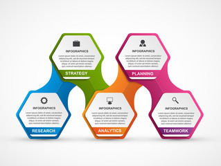 Abstract options infographics template. Infographics for business presentations or information banner.