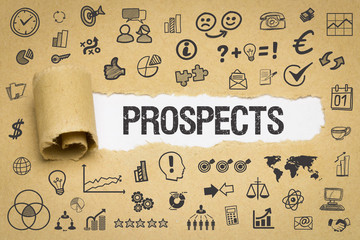 Prospects / Papier mit Symbole