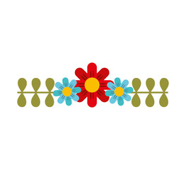 cute flower nature icon vector illustration design