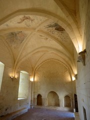 Charente-Maritime - Abbaye de Trizay - Le réfectoire