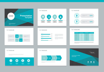Fototapeta na wymiar presentation background design template with infographic elements design for brochure, Annual report, book with cover background design