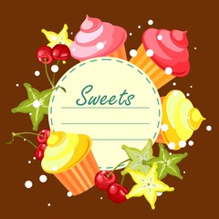 sweet cupcakes card