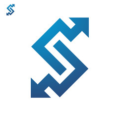 S Logo - abstract letter s for logo or icon design