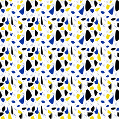 pattern forme colorate su sfondo bianco
