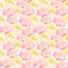 pattern with pink flowers