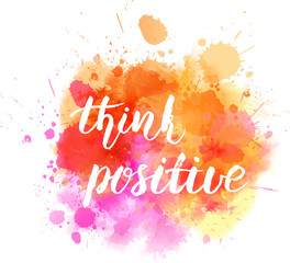 Typography watercolored background