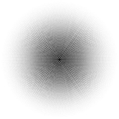 Halftone circles, halftone dot pattern Vector picture
