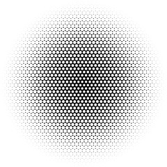 Halftone circles, halftone dot pattern Vector picture