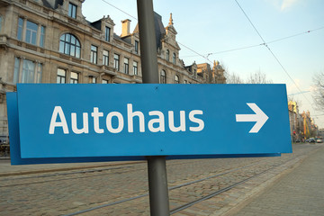 Obraz premium Schild 211 - Autohaus