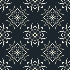 Seamless vintage background, retro style pattern.