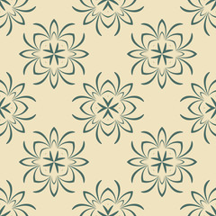 Fototapeta premium Seamless vintage background, retro style pattern.
