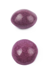 Single chewing candy isolated