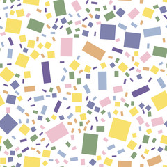 Seamless pattern of colored rectangles. Vector background