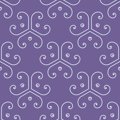 Seamless vintage background, retro style royal pattern. Vector illustration