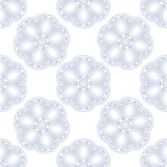 Seamless floral classic vintage style pattern. Vector illustration