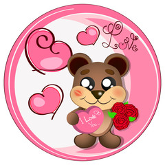 logo bear love