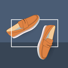 classic male penny loafers