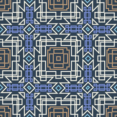 Abstract seamless pattern. This pattern can be used for wallpaper, pattern fills, web page background, surface textures. Vector illustration