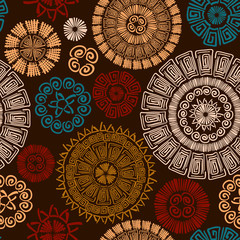 Abstract seamless pattern. This pattern can be used for wallpaper, pattern fills, web page background, surface textures. Vector illustration