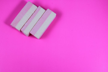 sweet candy pink color in a pop art style