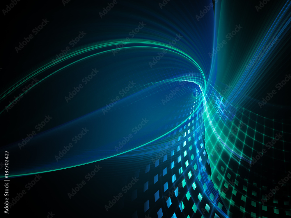 Aufkleber abstract background element. fractal graphics series. three-dimensional composition of intersecting 