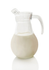 milk in the carafe