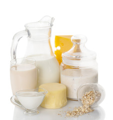 still life of dairy products