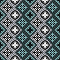 Seamless vector decorative hand drawn pattern. ethnic endless background with ornamental decorative elements with traditional etnic motives, tribal geometric figures. Print for wrapping, background