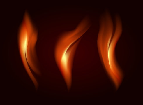 triple fire on red background transparent vector