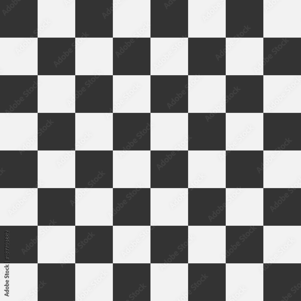 Poster Chess board seamless pattern. Checkered pattern with squares