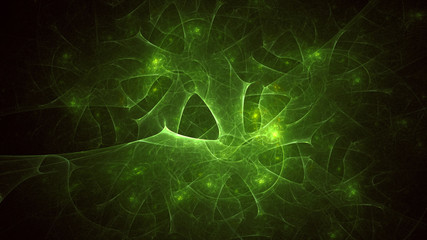 3D rendering abstract fractal light background