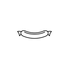 Sausage line icon, food & drink elements, smoked product sign, a linear pattern on a white background, eps 10.