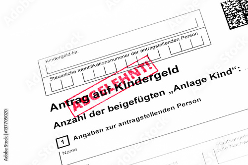 Anlage Kind Zum Antrag Auf Kindergeld Vom Lfd Nr Kindergeldantrag